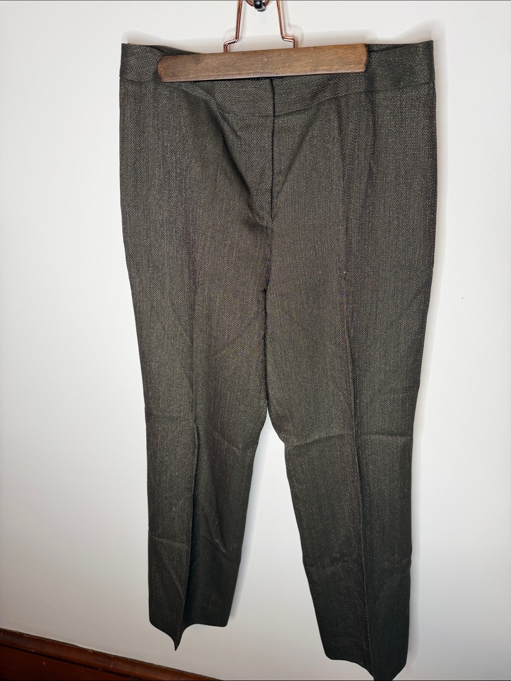 Lafayette 148 New York Olive Green Tailored Women's Dress Pants